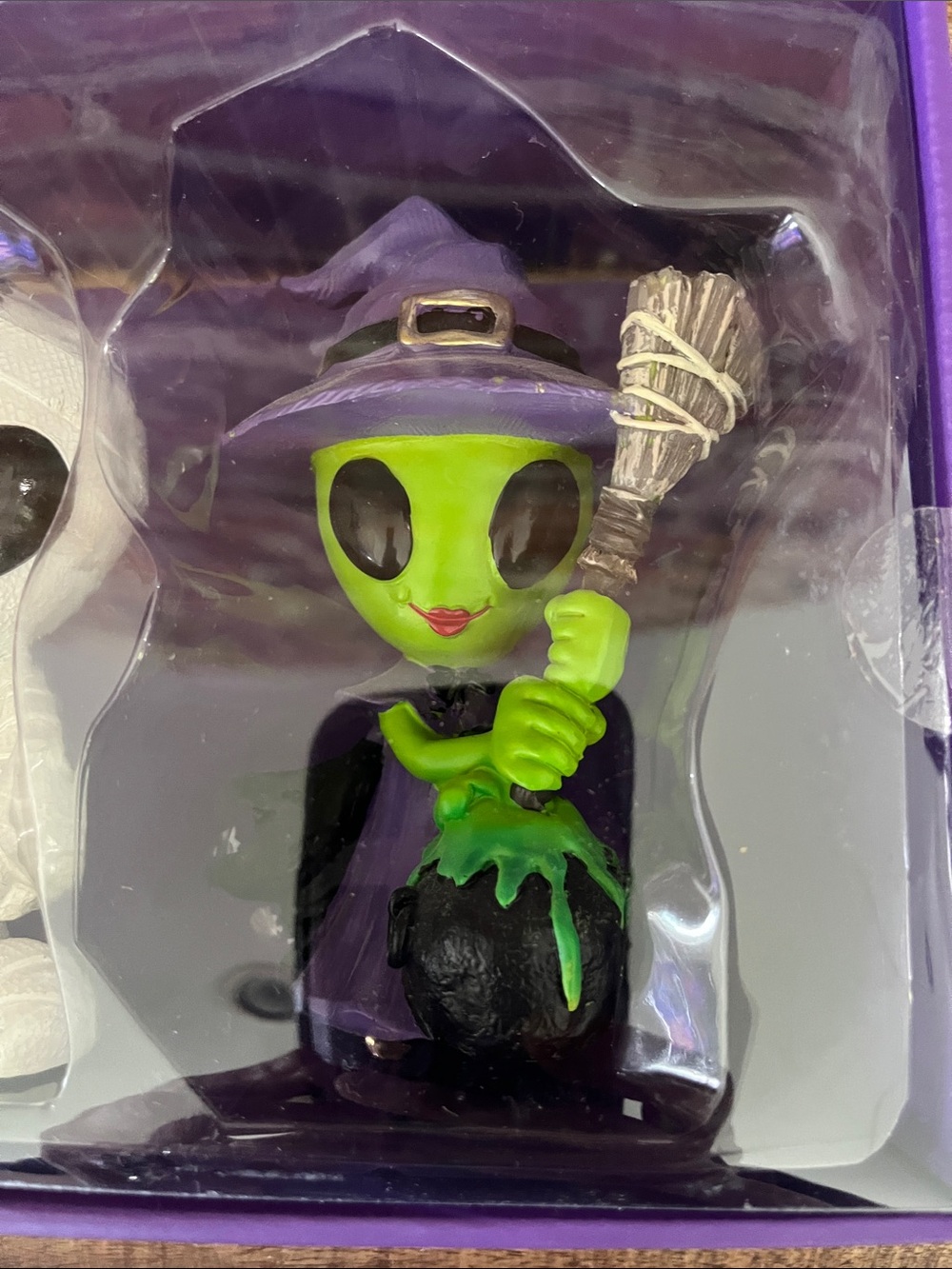 Martha Stewart Red Devil, White Mummy & Green Witch Alien Figurine Set - Picture 3 of 15